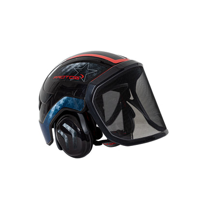 Protos Arborist Helmet System - Black Stars & Stripes