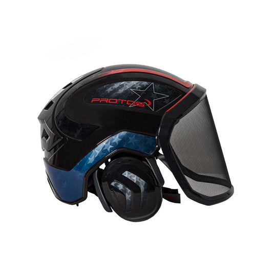 Protos Arborist Helmet System - Black Stars & Stripes